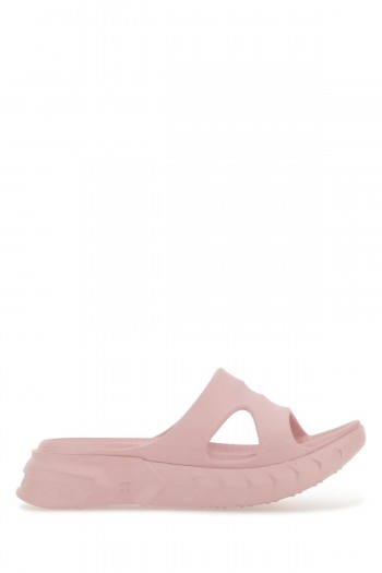 Givenchy Pastelowe różowe gumowe klapki Marshmallow