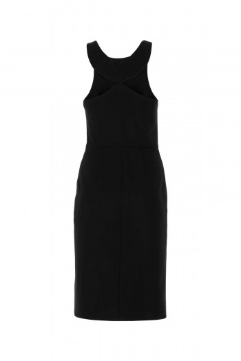Givenchy Czarna wełniana sukienka