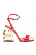 2Dolce & gabbana Czerwone sandały z obcasem DG
