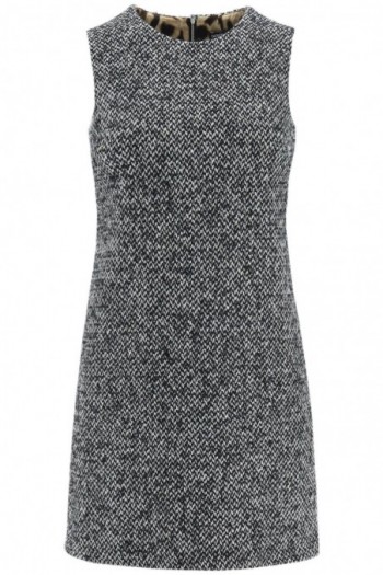 Dolce & gabbana Tweedowa sukienka mini