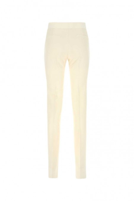 Givenchy Spodnie z mieszanki wełny w kolorze kości słoniowej