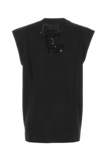 Dolce & Gabbana Czarna koszulka bez rękawów