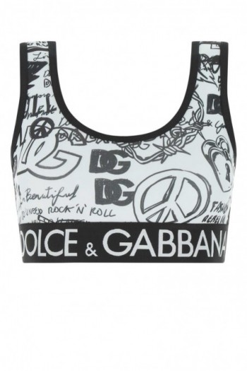 Dolce & Gabbana Top z nadrukiem