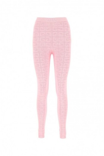 Givenchy Różowe legginsy z mieszanki wiskozy
