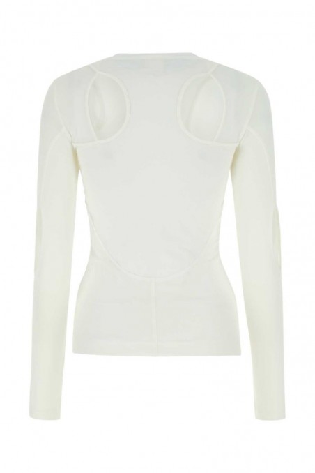 Givenchy Biały elastyczny nylonowy top