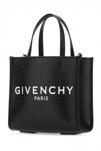 Givenchy Torebka z czarnego płótna z logo