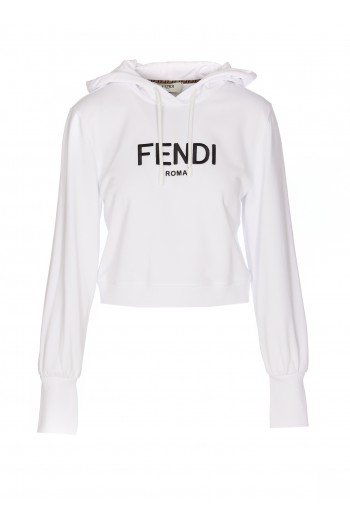 Fendi Bluza z logo Fendi Roma