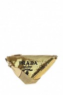 2Prada Torebka Triangle ze złotymi cekinami