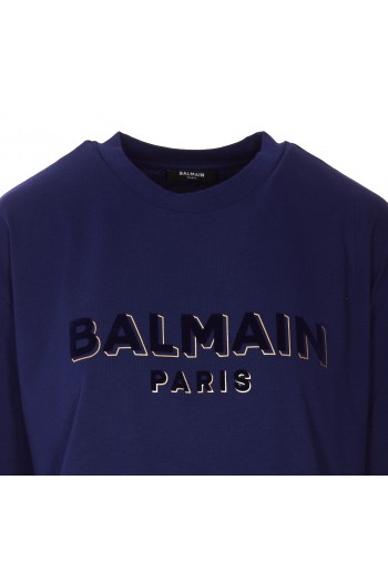 Balmain Krótki top z logo BALMAIN PARIS