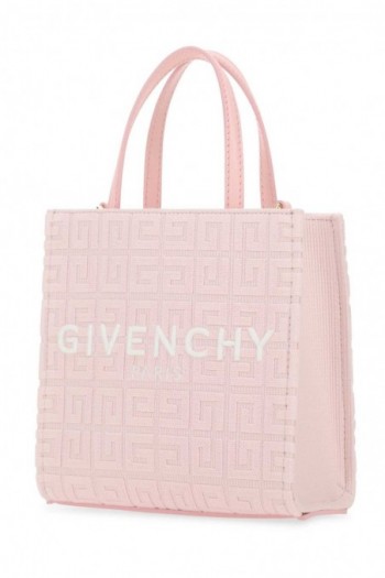 Givenchy Różowa płócienna torba na zakupy mini G