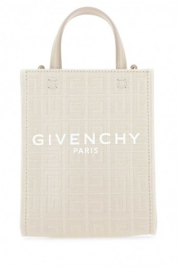 Givenchy Piaskowa płócienna torebka mini G-Tote