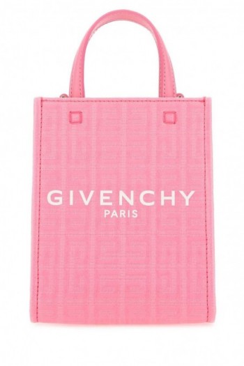 Givenchy Różowa płócienna torebka mini G-Tote