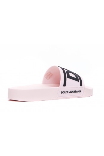 Dolce & Gabbana Gumowe klapki buty CW2072AQ8588B400