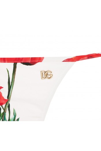 Dolce & Gabbana Strój kąpielowy z kwiatowym nadrukiem