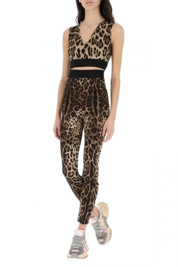Dolce & Gabbana Top z nadrukiem leoparda