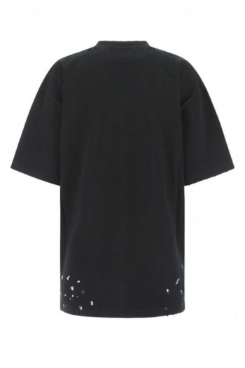 Balenciaga Czarna bawełniana koszulka oversize