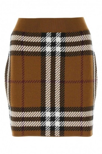 Burberry Spódnica mini z haftem
