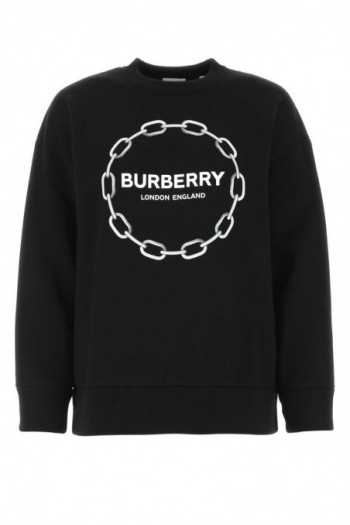 Burberry Czarna bluza z logo