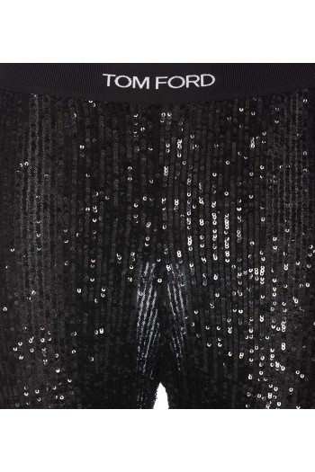 Tom Ford Legginsy z cekinami