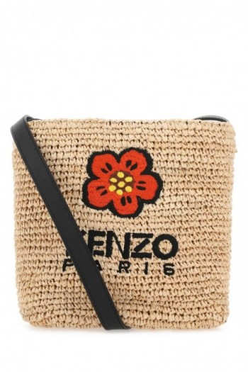 Kenzo Mini torebka typu worek z rafii