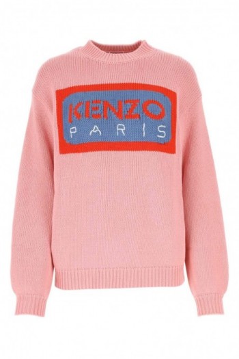 Kenzo Różowy sweter z logo