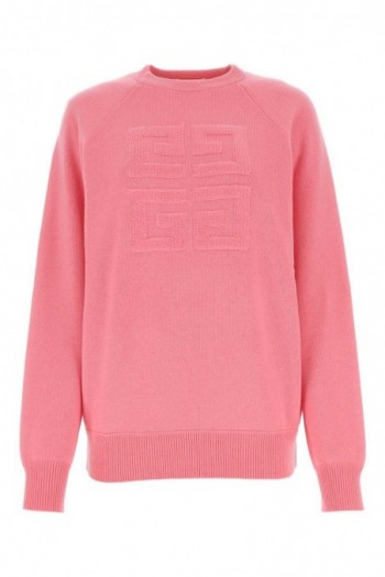 Givenchy Kaszmirowy sweterek w kolorze różowym