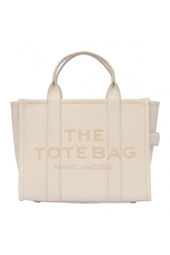 Marc Jacobs Biała skórzana torba shopper The Tote Bag
