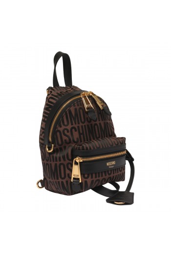 Moschino Materiałowy plecak z logo