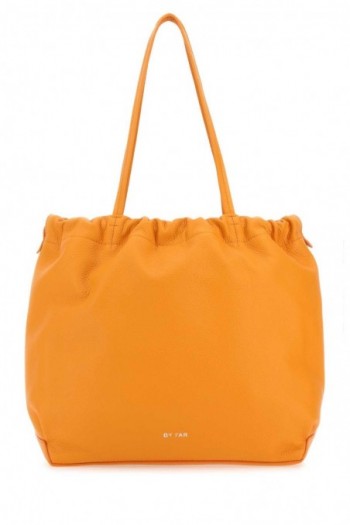 By Far Pomarańczowa torba na zakupy Oslo ze skóry nappa