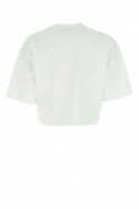 2Balmain Biała bawełniana koszulka typu oversize