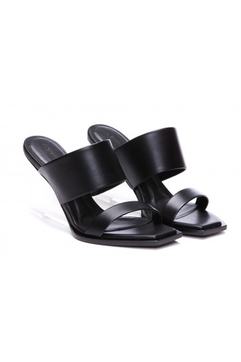 Alexander McQueen Czarne sandały SHARD