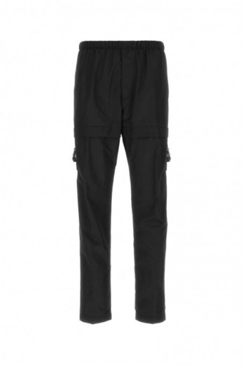 Givenchy Czarne poliestrowe spodnie cargo