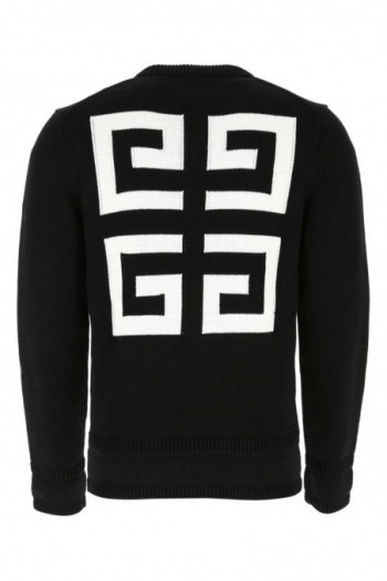 Givenchy Czarny bawełniany sweter