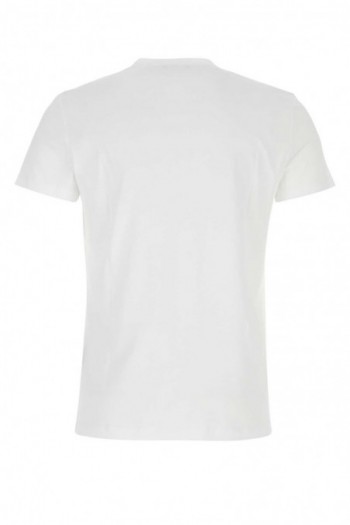Balmain Biała bawełniana koszulka