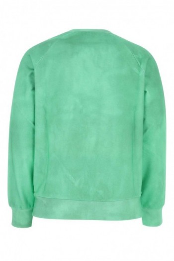 Balmain Bawełniana bluza w kolorze morskiej zieleni