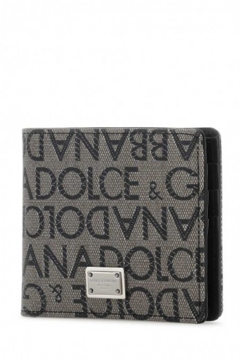 Dolce & Gabbana Portfel z haftowanej tkaniny