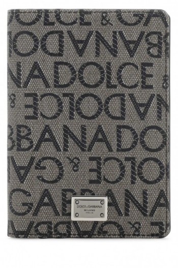 Dolce & Gabbana Etui na karty z haftowanej tkaniny