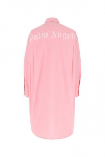 Palm Angels Sukienka koszulowa różowa