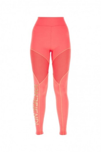 Fendi Dark pink tech fabric leggings