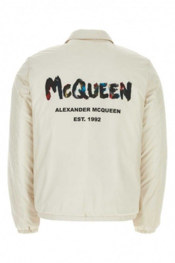 Alexander McQueen Wyściełana kurtka w kolorze piaskowym