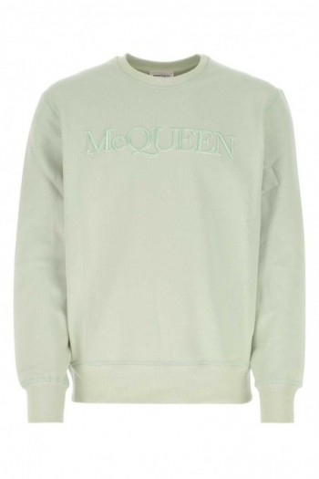 Alexander McQueen Sweter w pastelowej zieleni