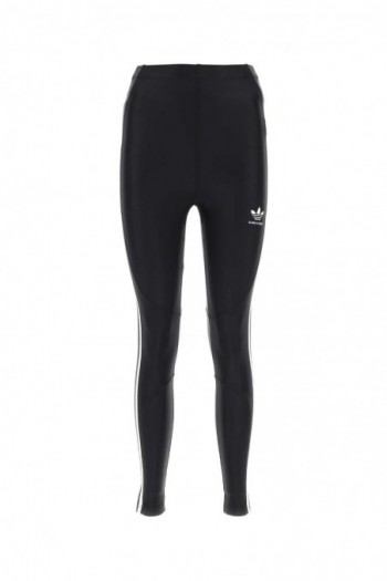 Balenciaga Czarne legginsy z elastycznego nylonu Adidas