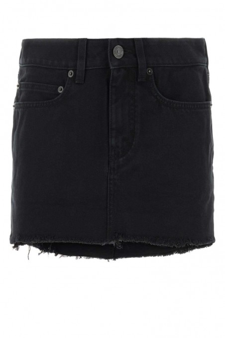 Balenciaga Czarna jeansowa spódniczka mini