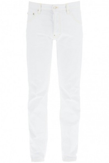 Dsquared2 Białe jeansy White Bull
