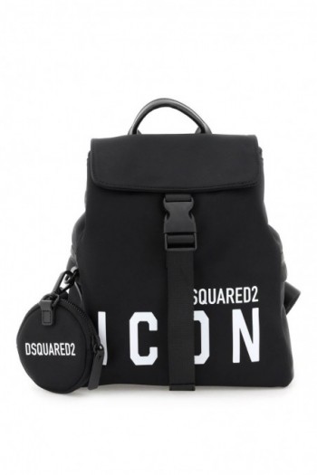 Dsquared2 Czarny plecak z logo Icon
