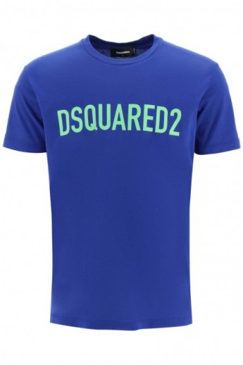 Dsquared2 Niebieska koszulka z logo