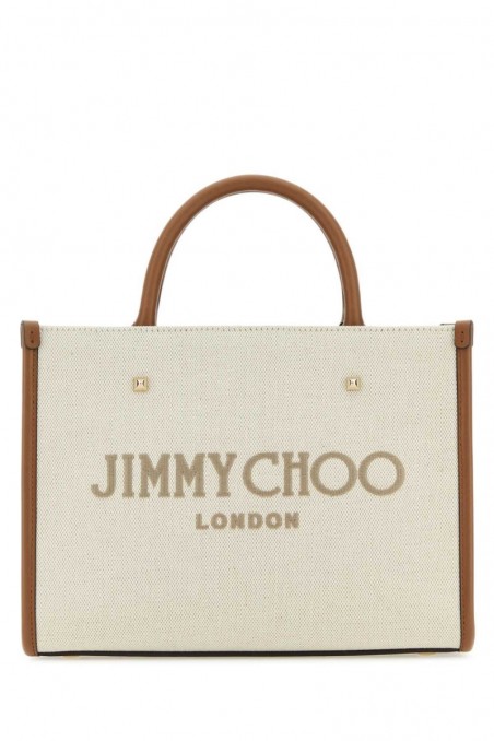 Jimmy Choo Beżowa torebka Avenue S shopper