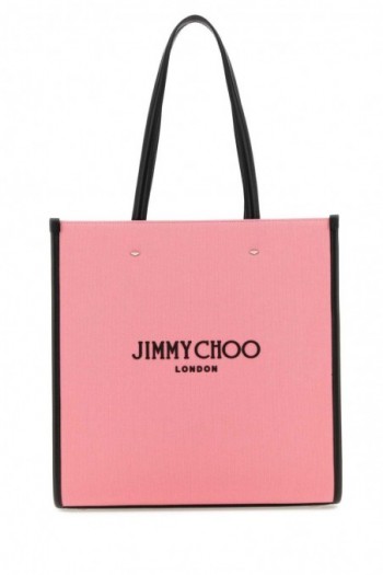 Jimmy Choo Różowa torba shopper N/S Tote M torba na zakupy