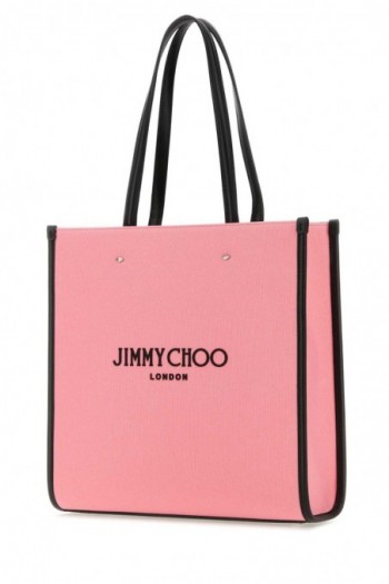 Jimmy Choo Różowa torba shopper N/S Tote M torba na zakupy