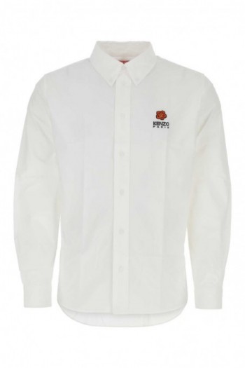 Kenzo Biała popelinowa koszula